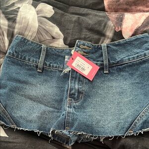 Edikted Blue Jean Shorts